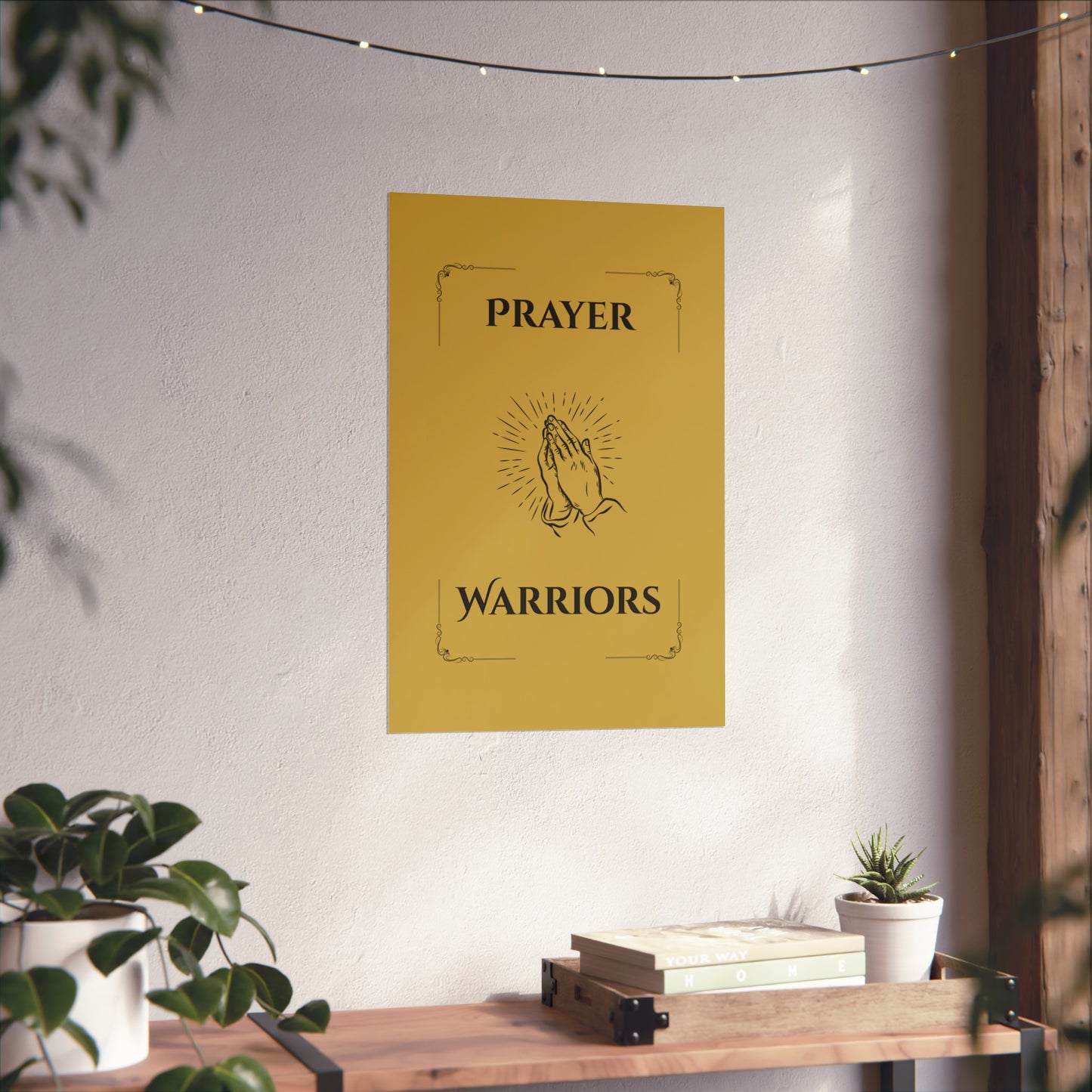Prayer Warriors — Fine Art Giclée Print | Anointed Gold | Unframed