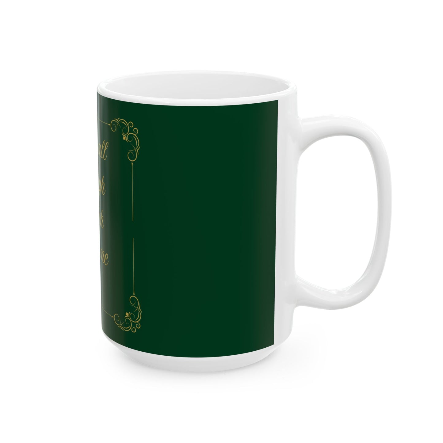 I Can Do All Things — Inspirational Scripture Mug (11oz/15oz) Emerald Night