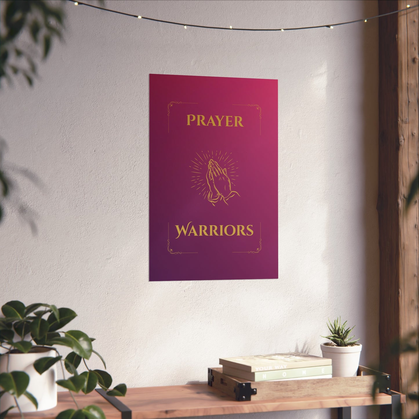 Prayer Warriors — Fine Art Giclée Print | Glorified Magenta | Unframed