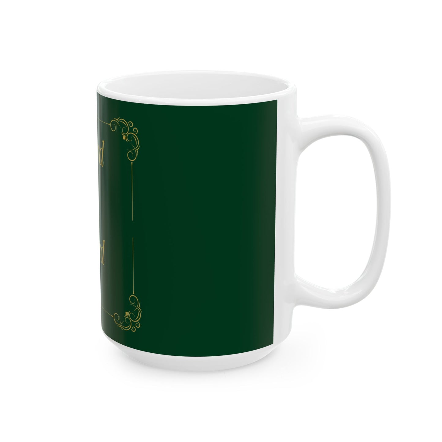 The Lord Is My Shepherd — Inspirational Scripture Mug (11oz/15oz) Emerald Night | Playfair Display