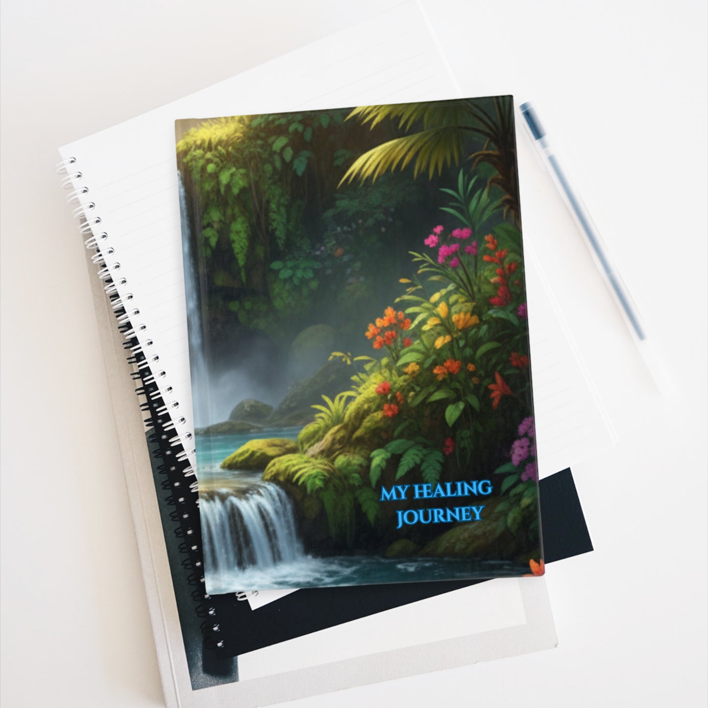 My Healing Journey Journal: Tropical Waterfall | Hardcover