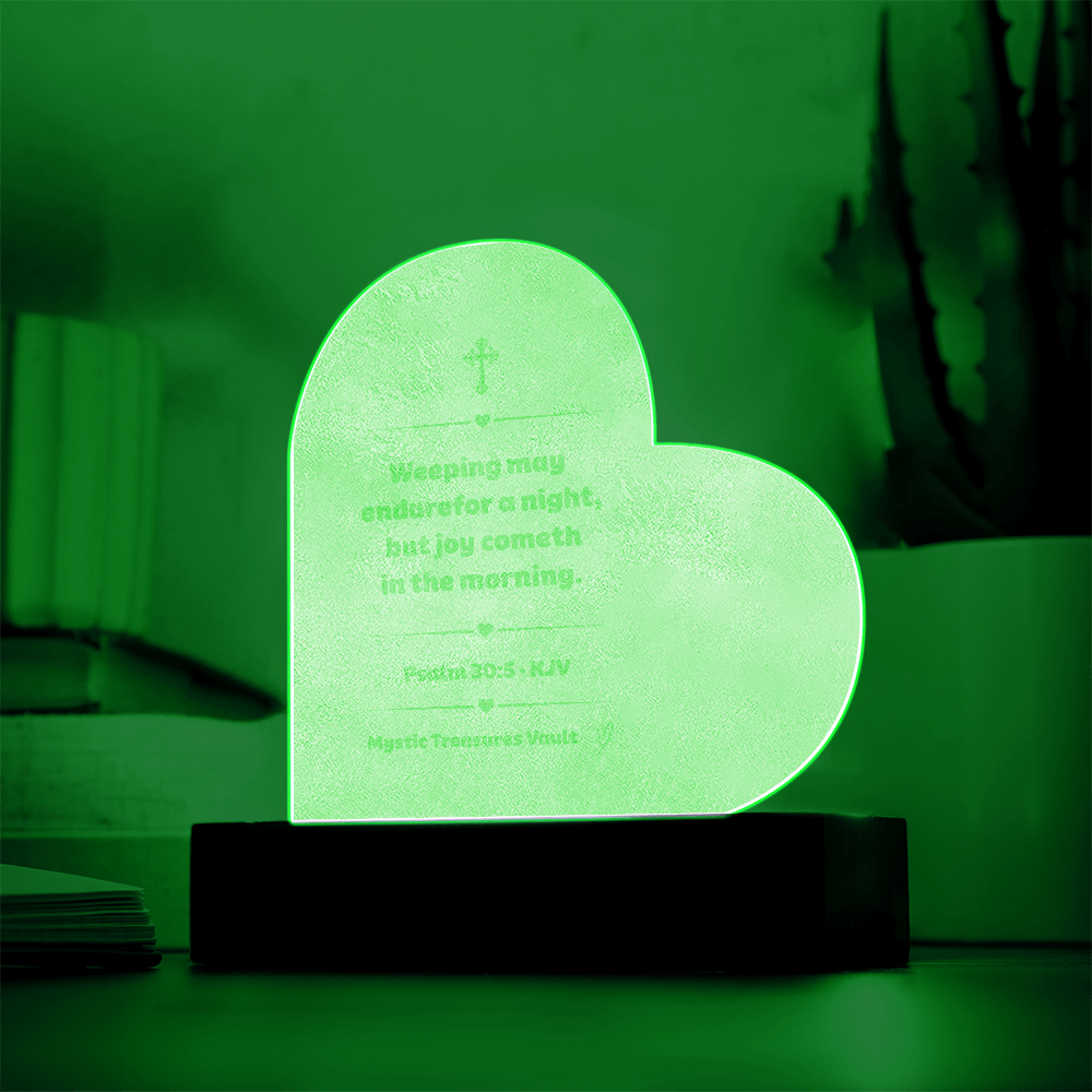 Weeping May Endure Night Light | Psalm 30:5