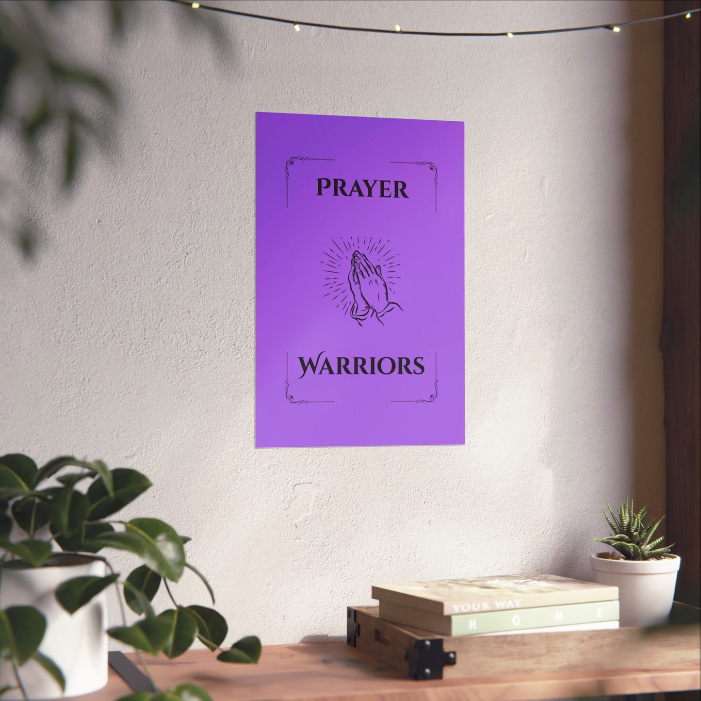 Prayer Warriors — Fine Art Giclée Print | Sovereign Purple | Unframed