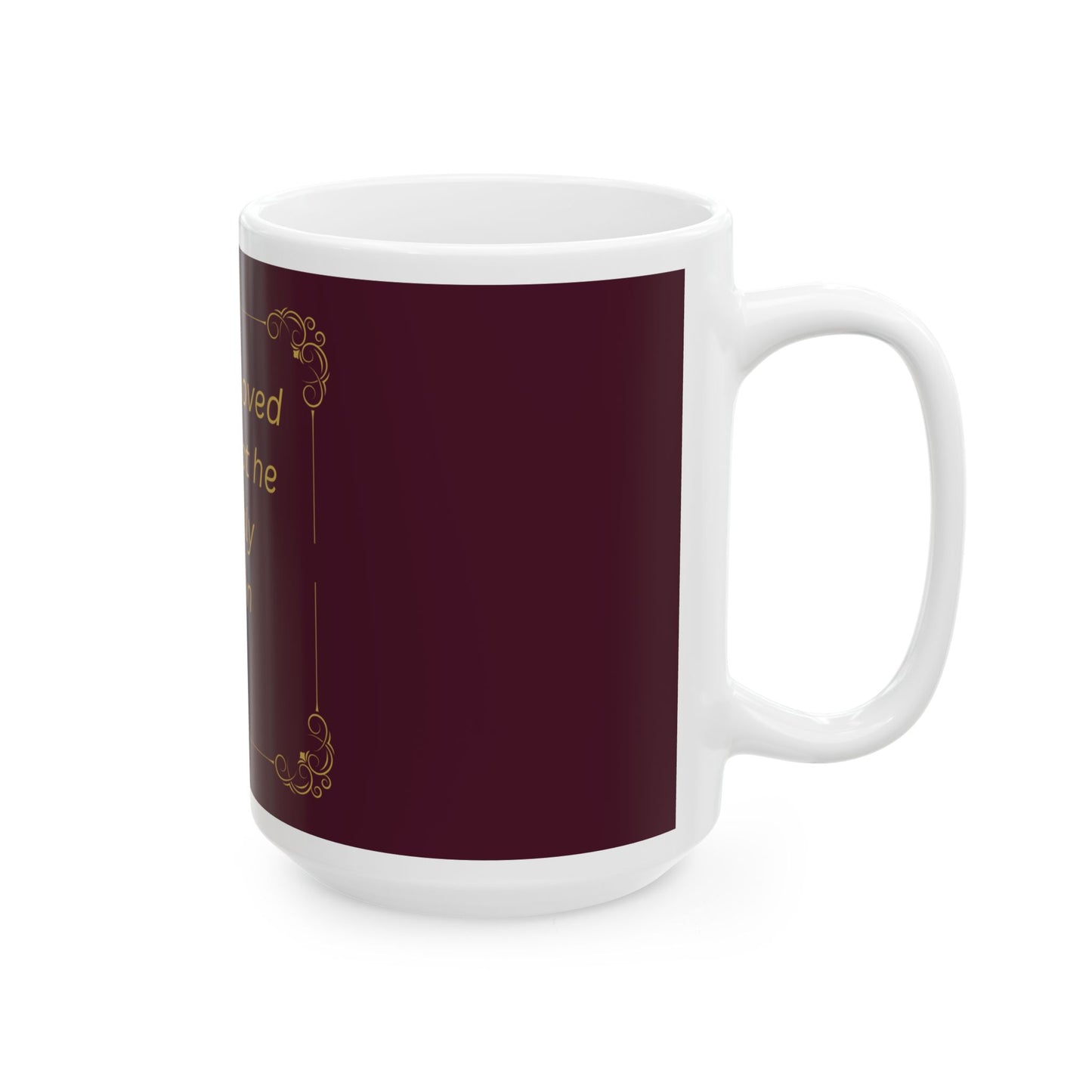 For God So Loved the World — Inspirational Scripture Mug (11oz/15oz) Burgundy
