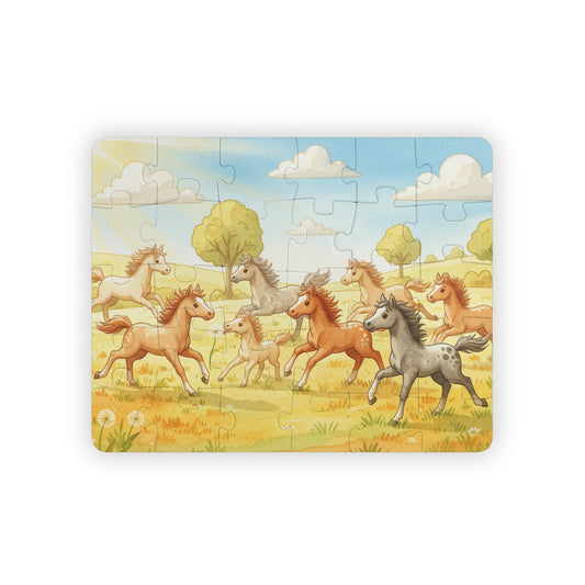 Wild Horses Running Free Puzzle — 30 Pieces