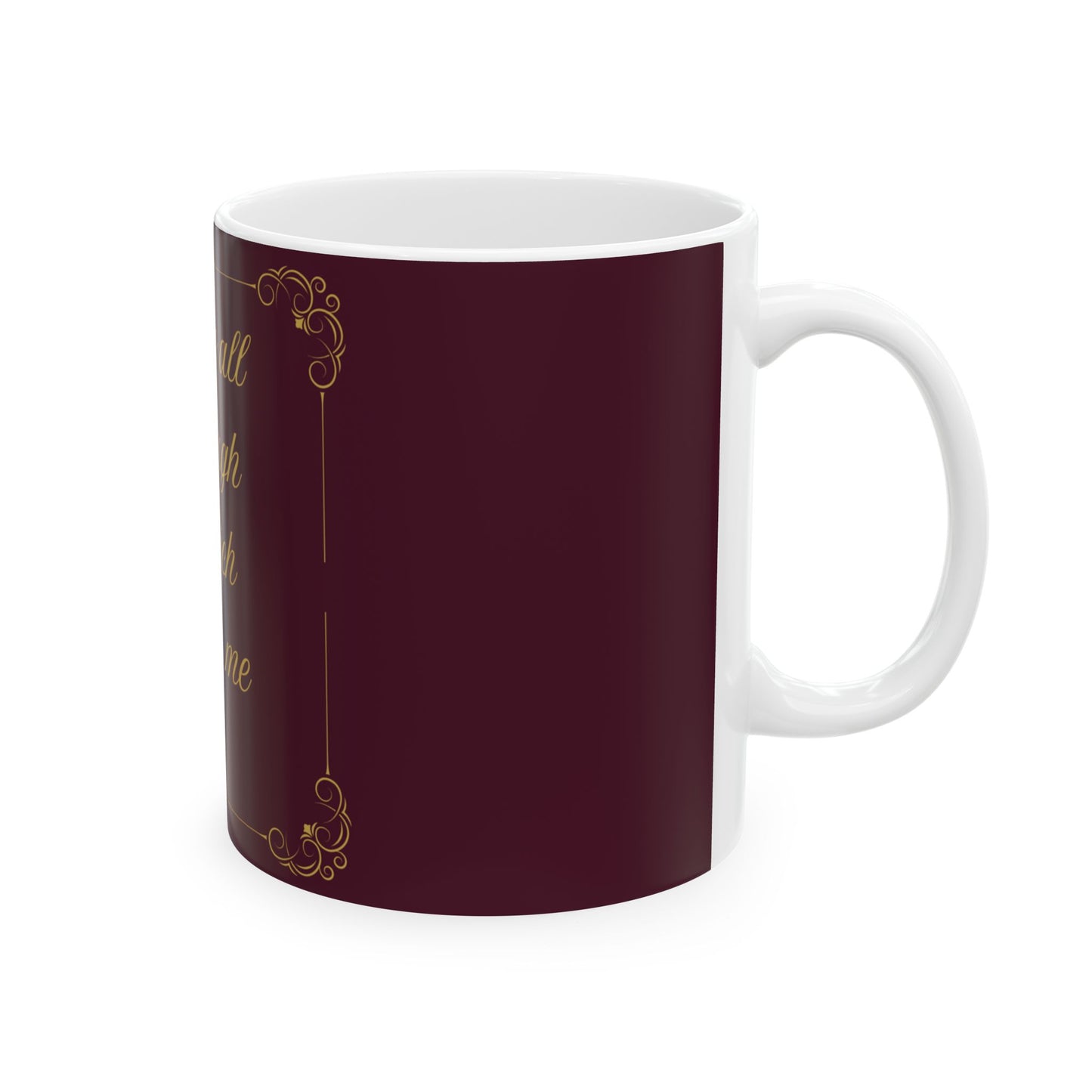 I Can Do All Things — Inspirational Scripture Mug (11oz/15oz) Burgundy