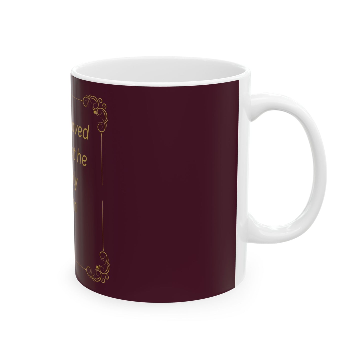 For God So Loved the World — Inspirational Scripture Mug (11oz/15oz) Burgundy