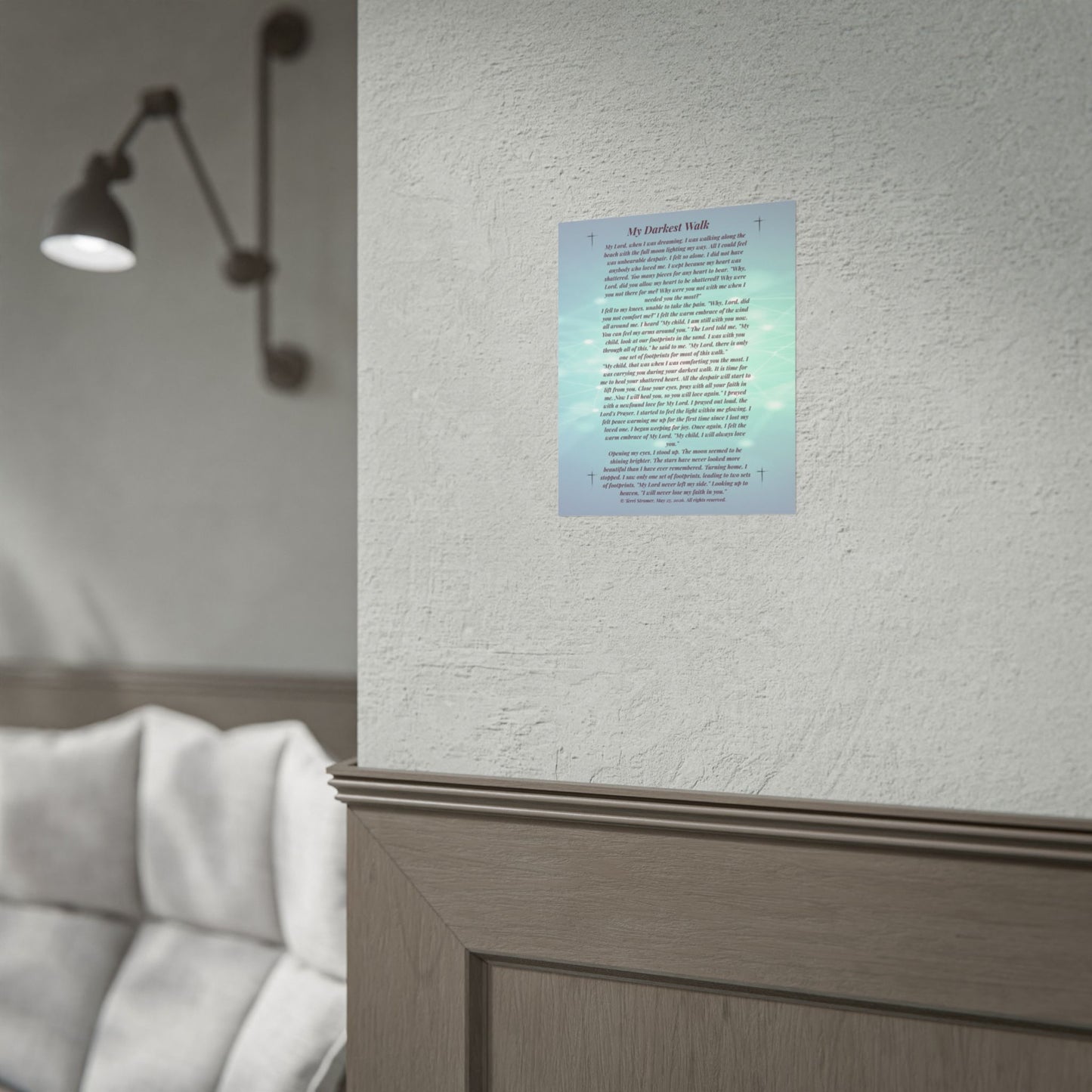 MDW - my loved one - Rolled Poster Inspirational Prayer Wall Art