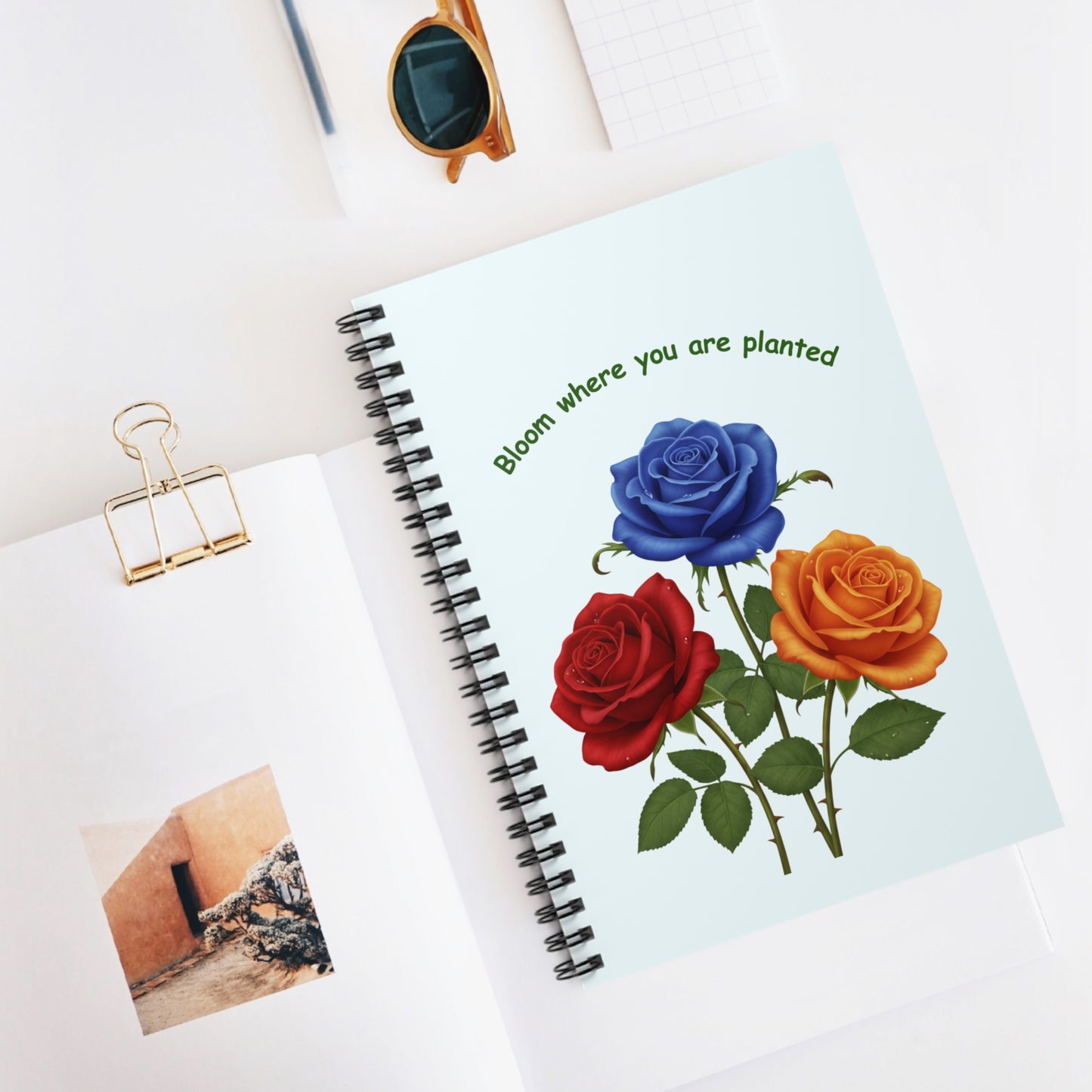 Bloom Where You Are Planted Spiral Notebook — 118 Ruled Pages