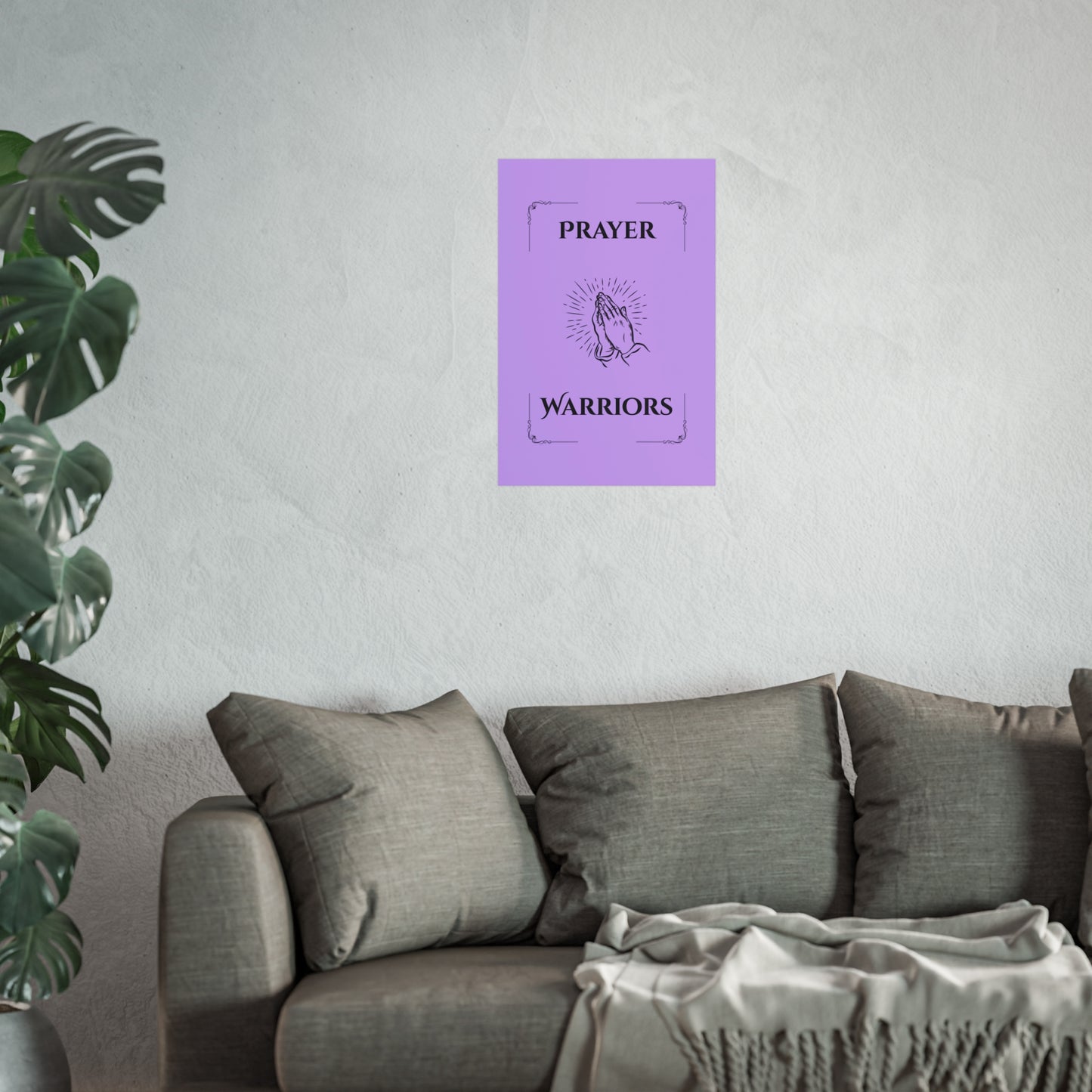 Prayer Warriors — Fine Art Giclée Print | Clothed in Purple | Unframed