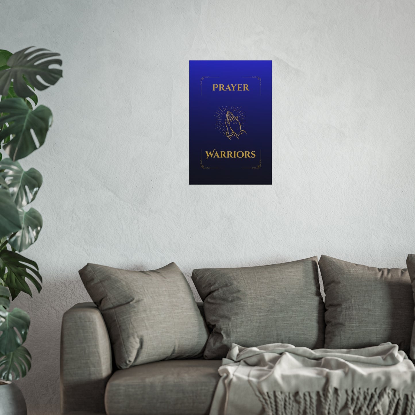Prayer Warriors — Fine Art Giclée Print | Heavenly Blue  | Unframed