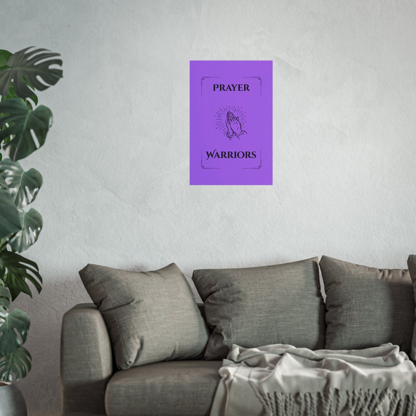 Prayer Warriors — Fine Art Giclée Print | Sovereign Purple | Unframed