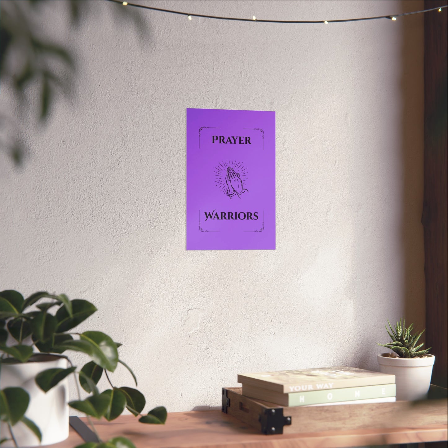 Prayer Warriors — Fine Art Giclée Print | Sovereign Purple | Unframed