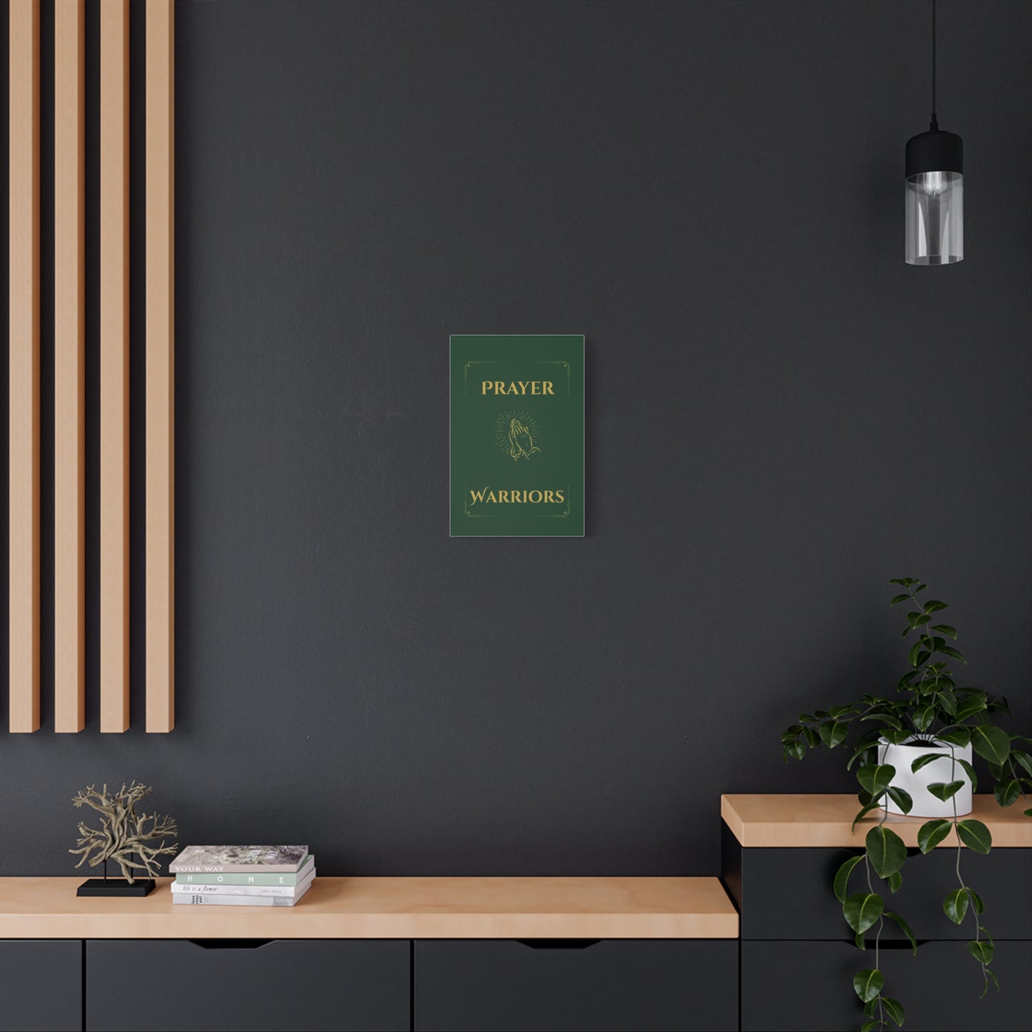 Prayer Warriors Canvas Wall Art — Legacy Emerald with Anointed Gold Text