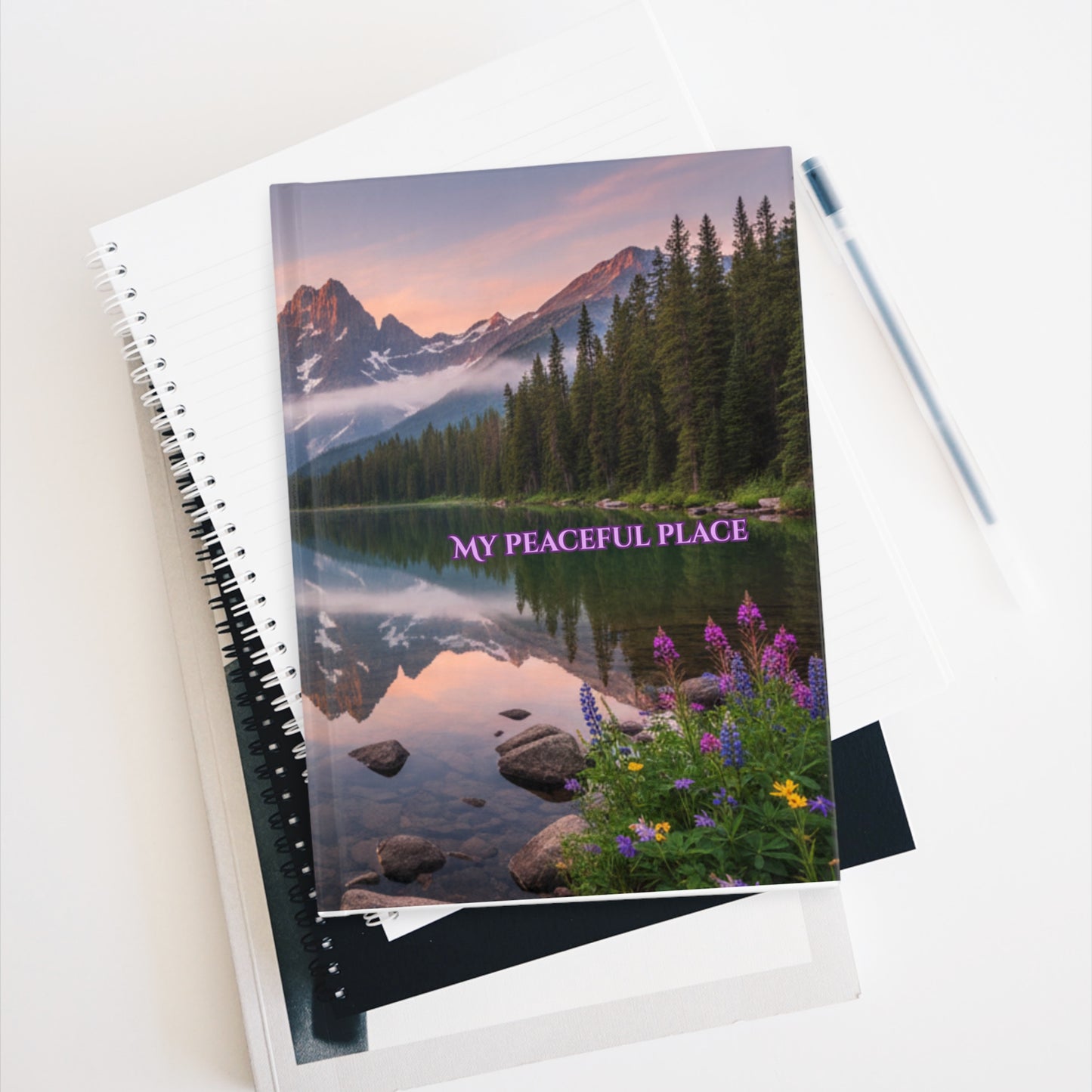 My Peaceful Place Journal | Mountain Lake Cover