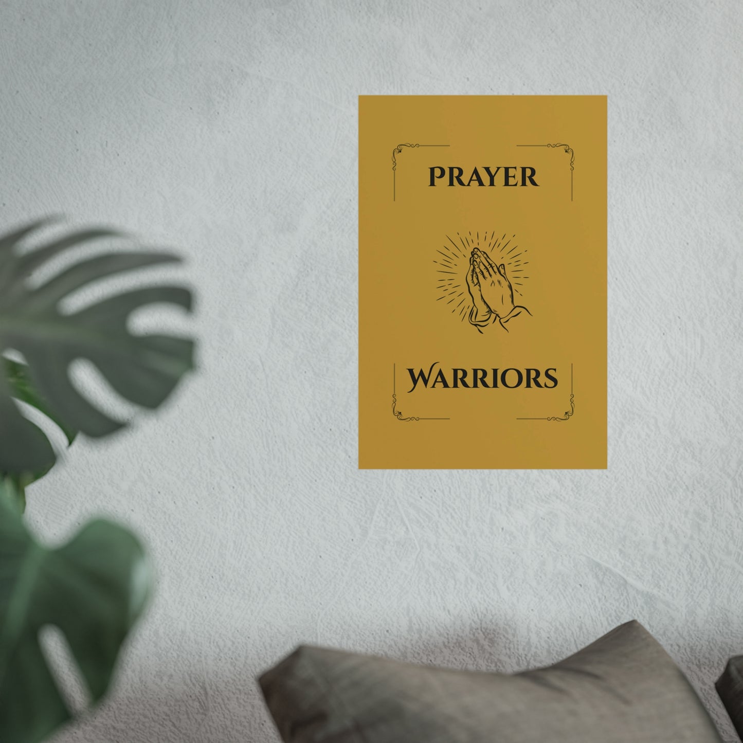 Prayer Warriors — Fine Art Giclée Print | Anointed Gold | Unframed