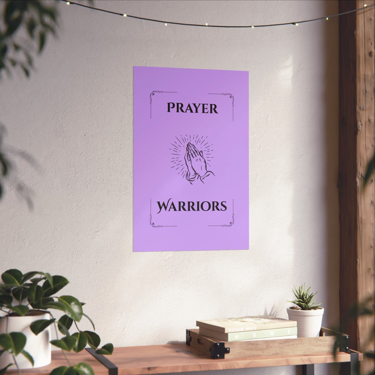 Prayer Warriors — Fine Art Giclée Print | Clothed in Purple | Unframed