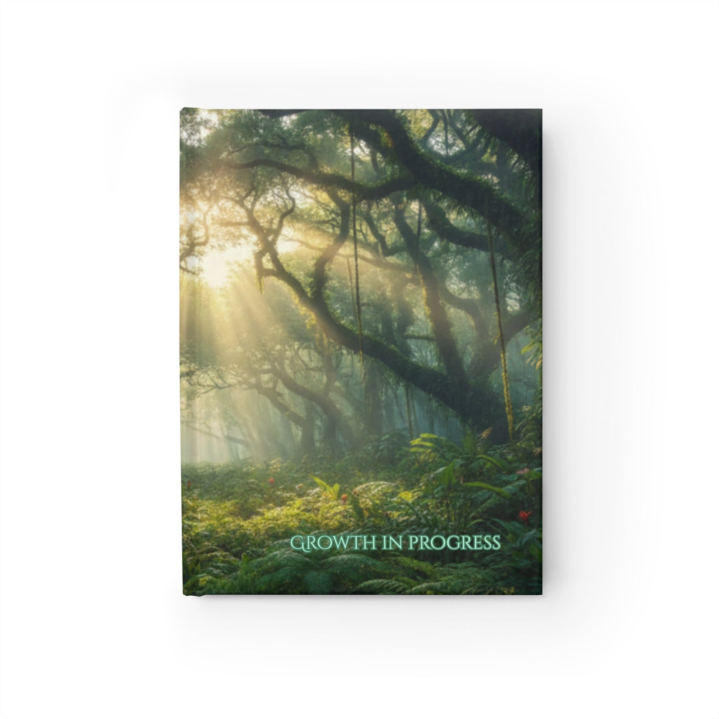 Forest Journal — "Growth in Progress" Ruled Notebook for Nature Reflection & Personal Growth