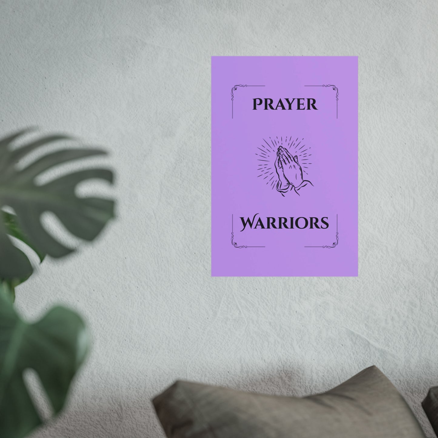 Prayer Warriors — Fine Art Giclée Print | Clothed in Purple | Unframed