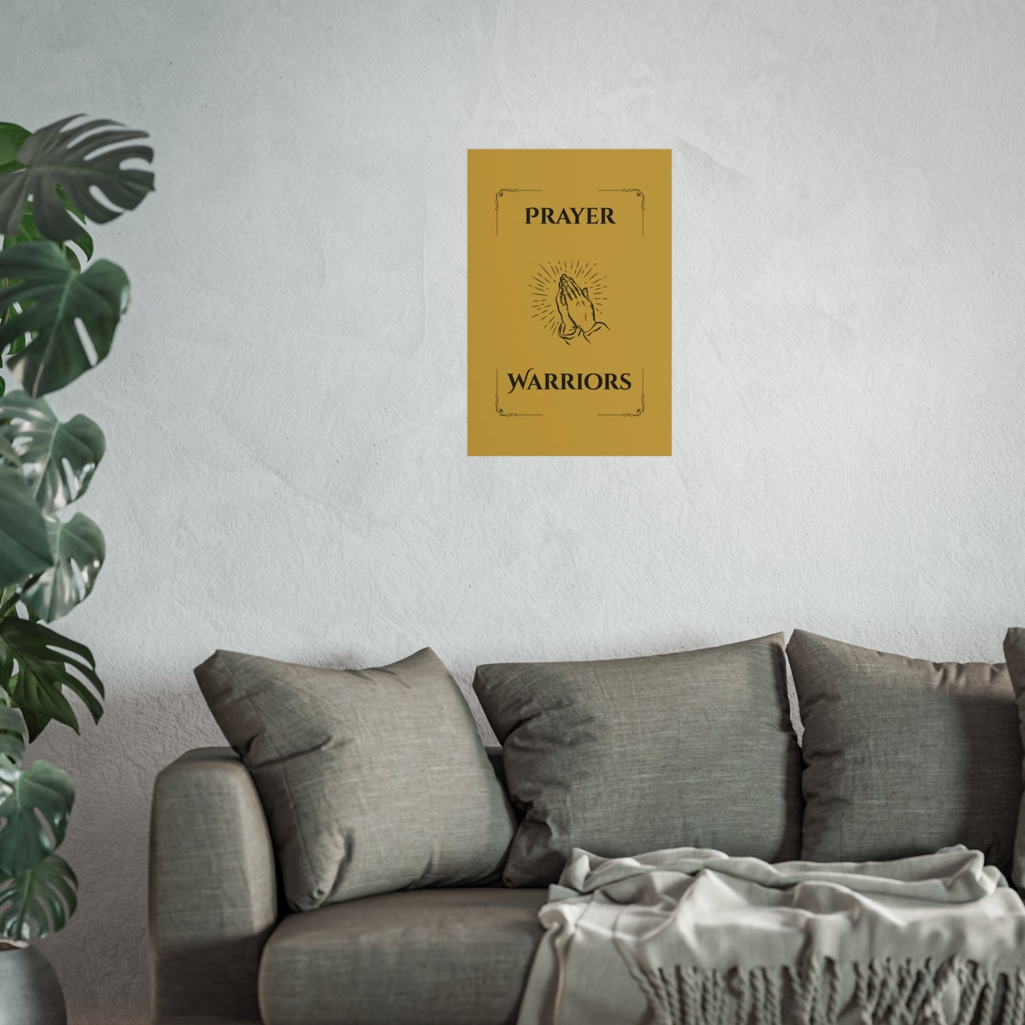 Prayer Warriors — Fine Art Giclée Print | Anointed Gold | Unframed