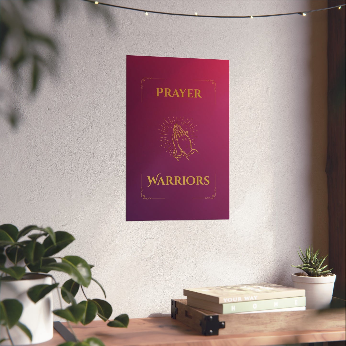 Prayer Warriors — Fine Art Giclée Print | Glorified Magenta  | Unframed
