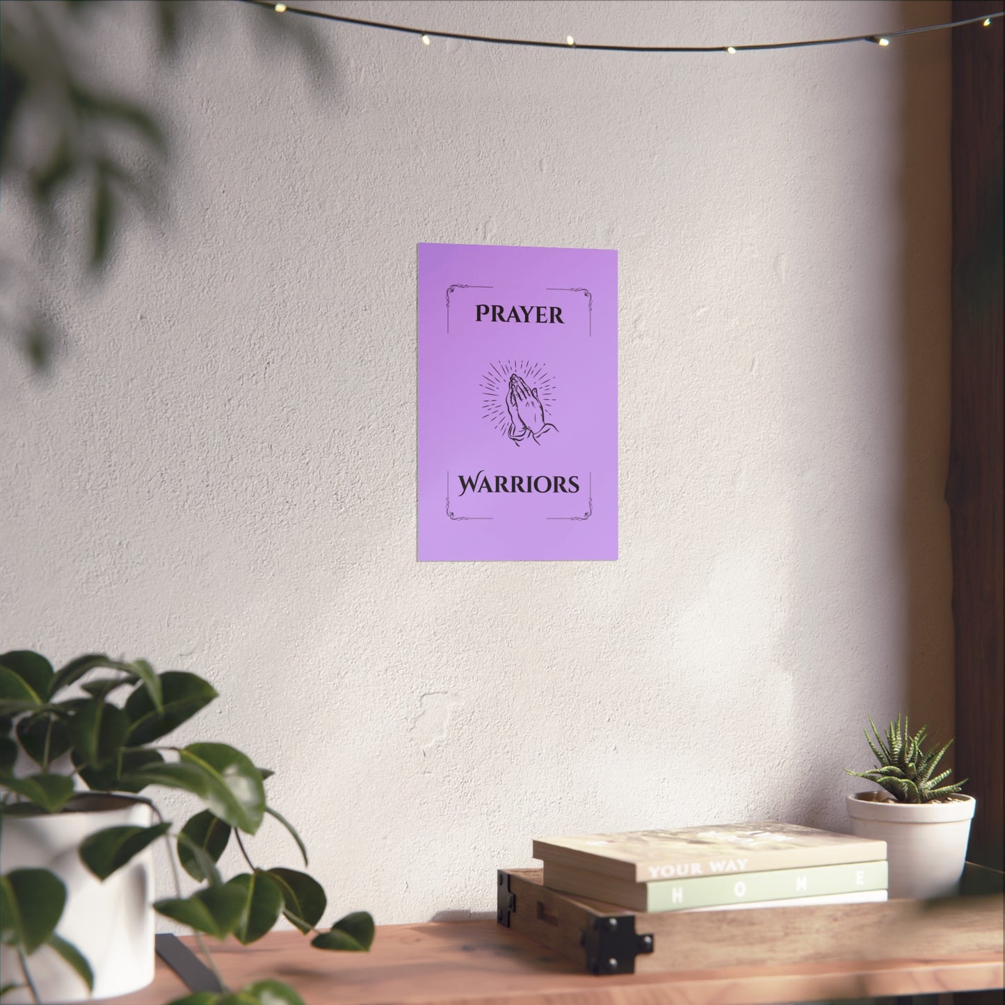 Prayer Warriors — Fine Art Giclée Print | Clothed in Purple | Unframed