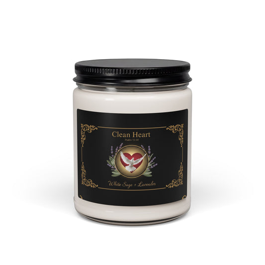 Clean Heart | White Sage + Lavender | Scented Soy Candle