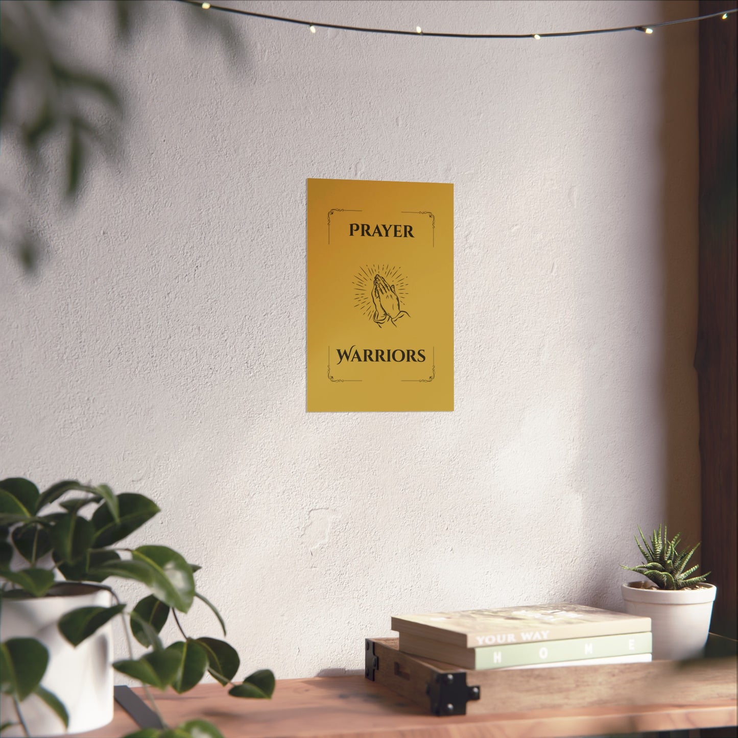 Prayer Warriors — Fine Art Giclée Print | Anointed Gold | Unframed
