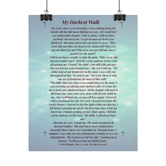 MDW - my loved one - Rolled Poster Inspirational Prayer Wall Art