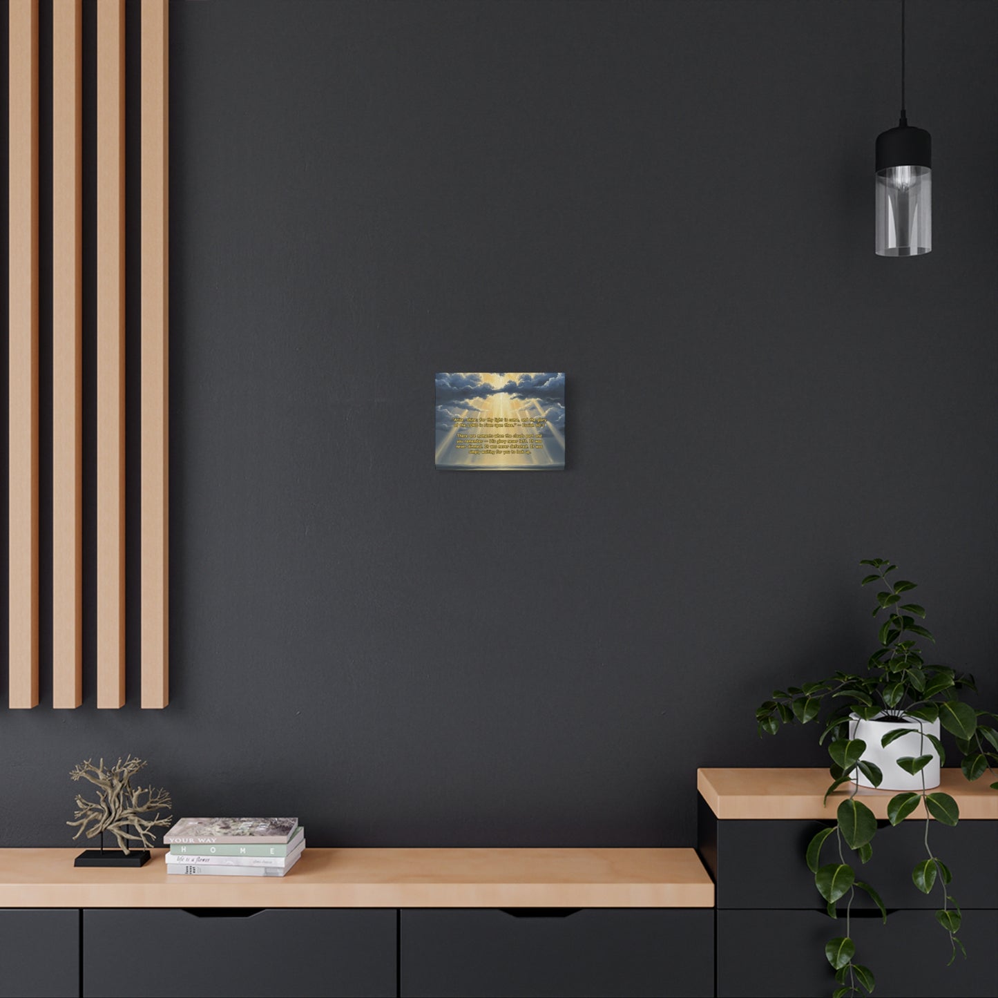 Shekinah Glory | "Thy Light Is Come" | Isaiah 60:1 | Scripture Canvas Wall Art