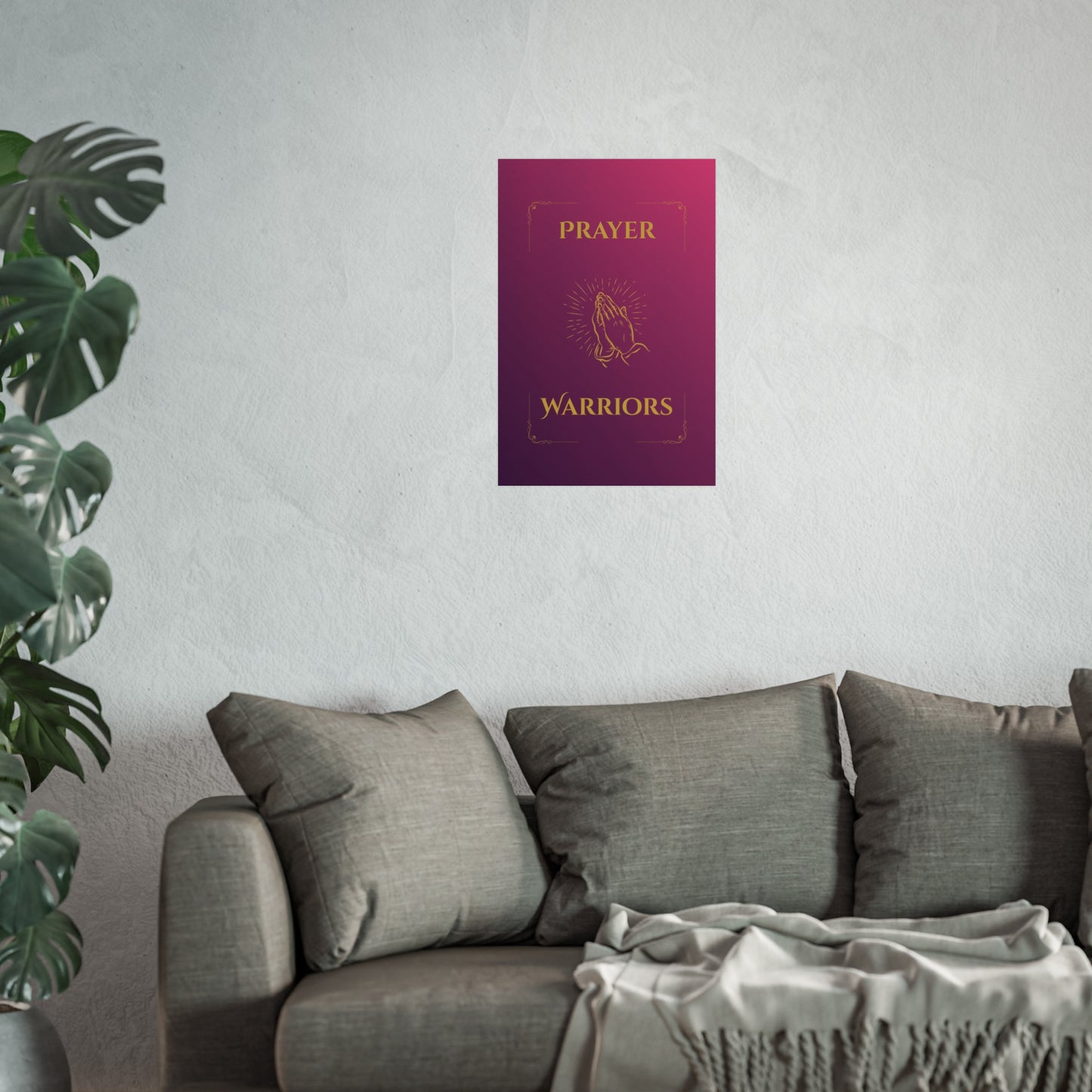 Prayer Warriors — Fine Art Giclée Print | Glorified Magenta  | Unframed