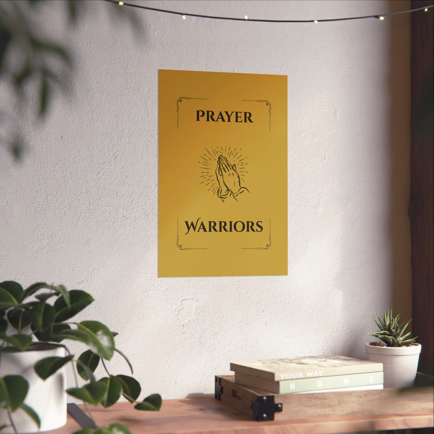 Prayer Warriors — Fine Art Giclée Print | Anointed Gold | Unframed