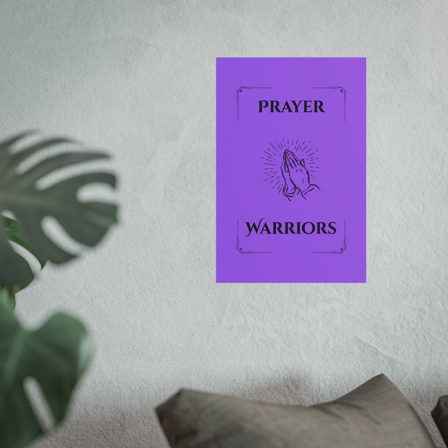 Prayer Warriors — Fine Art Giclée Print | Sovereign Purple | Unframed
