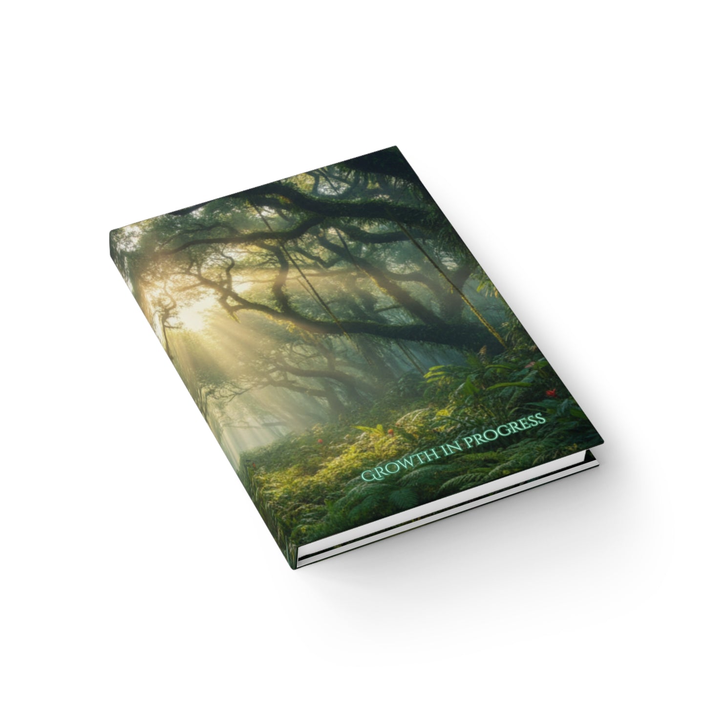 Forest Journal — "Growth in Progress" Ruled Notebook for Nature Reflection & Personal Growth