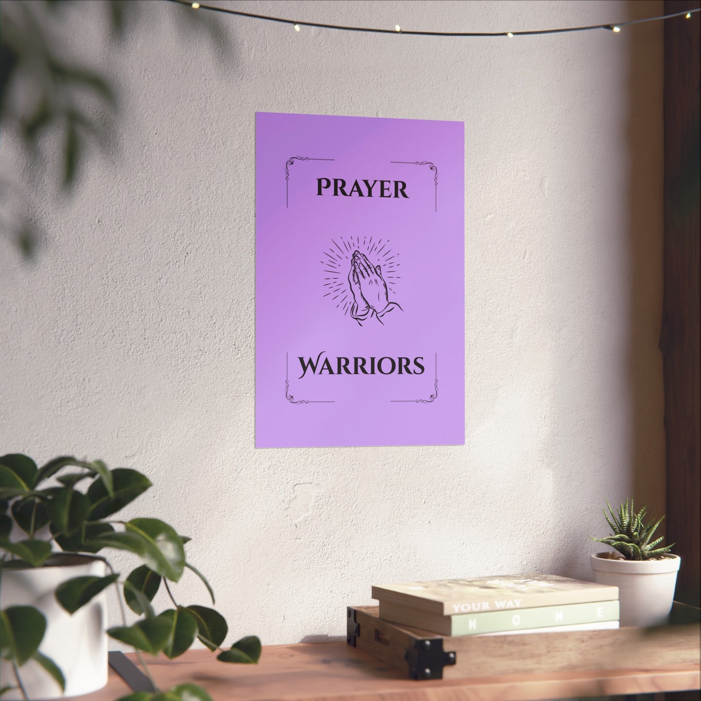 Prayer Warriors — Fine Art Giclée Print | Clothed in Purple | Unframed
