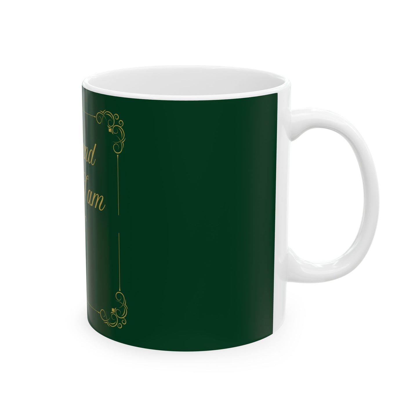 Be Still and Know — Inspirational Scripture Mug (11oz/15oz) Emerald Night