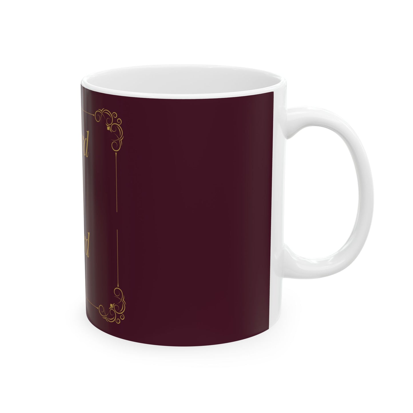 The Lord Is My Shepherd — Inspirational Scripture Mug (11oz/15oz) Burgundy | Playfair Display