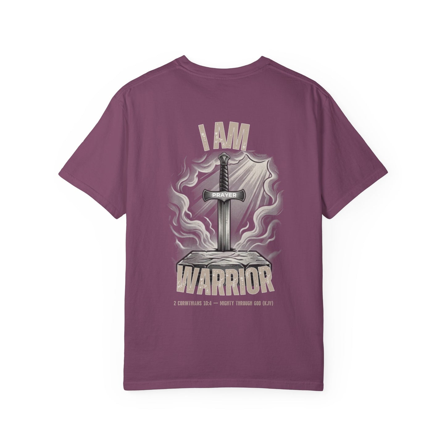 "I Am a Prayer Warrior" — Unisex Faith Heritage Crest T-Shirt | Celtic Cross | Prayer Warrior Tee
