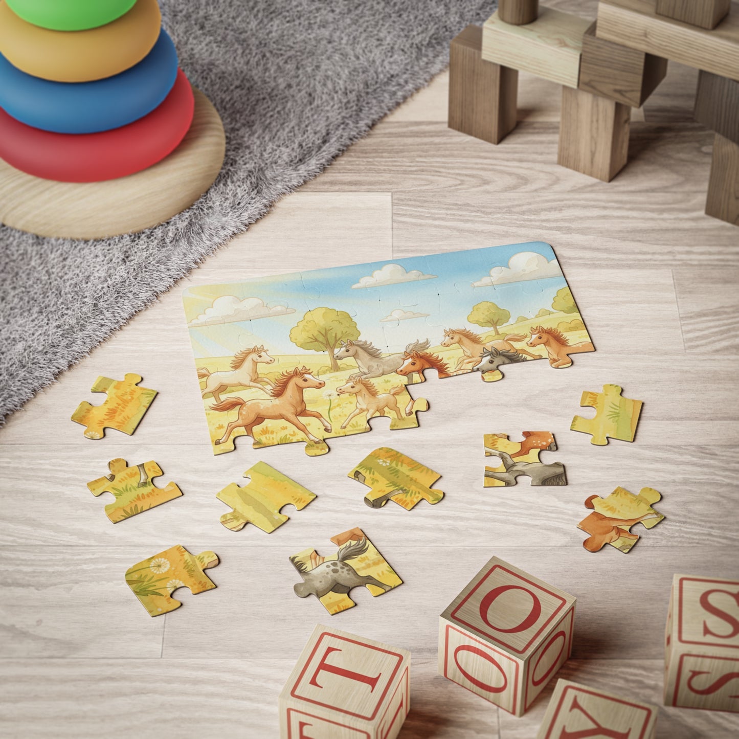 Wild Horses Running Free Puzzle — 30 Pieces