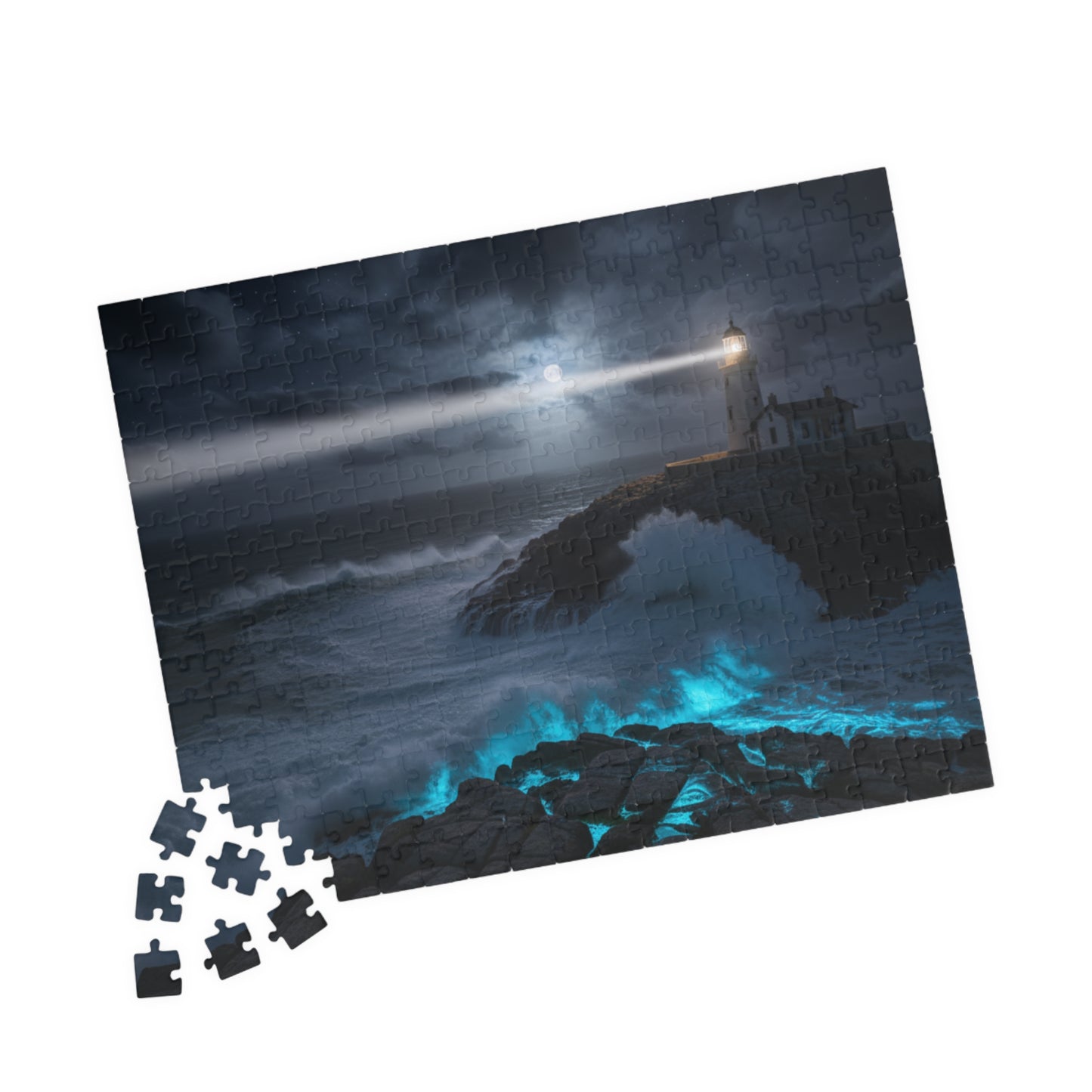 Lighthouse at Night | Jigsaw Puzzle | 252 pieces