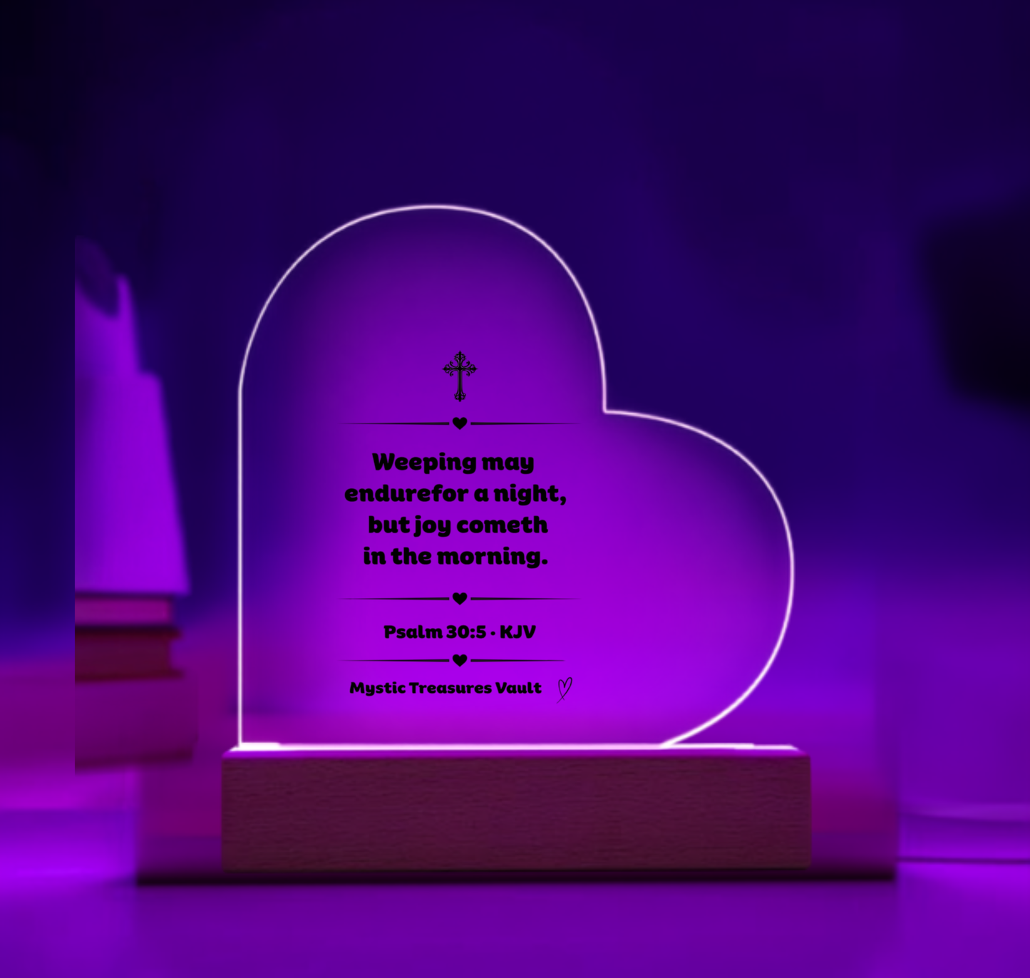 Weeping May Endure Night Light | Psalm 30:5