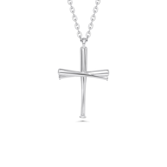 Original Baseball Bat Cross Necklace