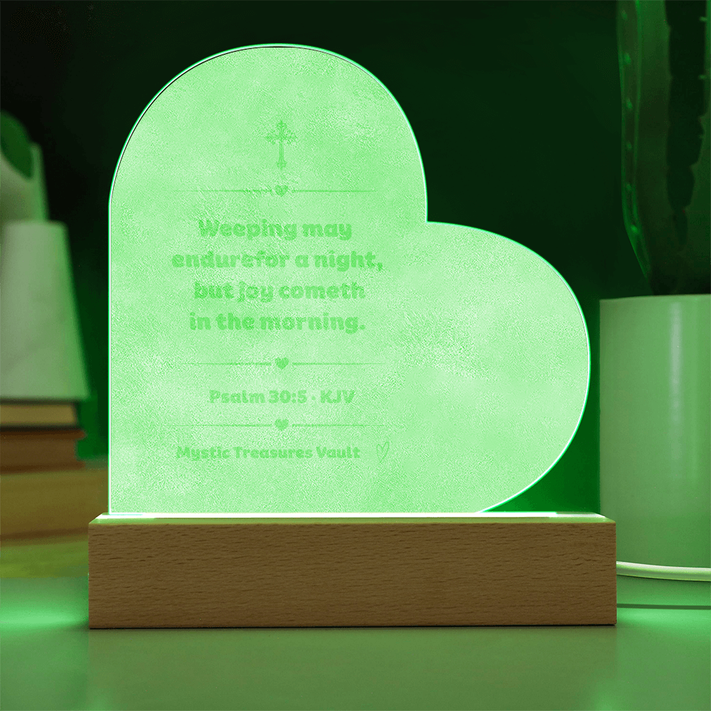 Weeping May Endure Night Light | Psalm 30:5