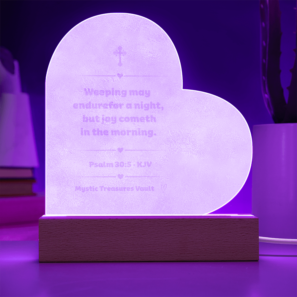 Weeping May Endure Night Light | Psalm 30:5