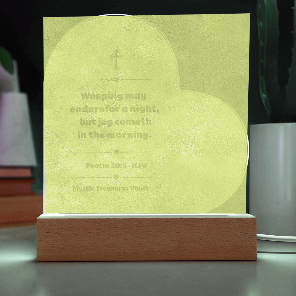 Weeping May Endure Night Light | Psalm 30:5