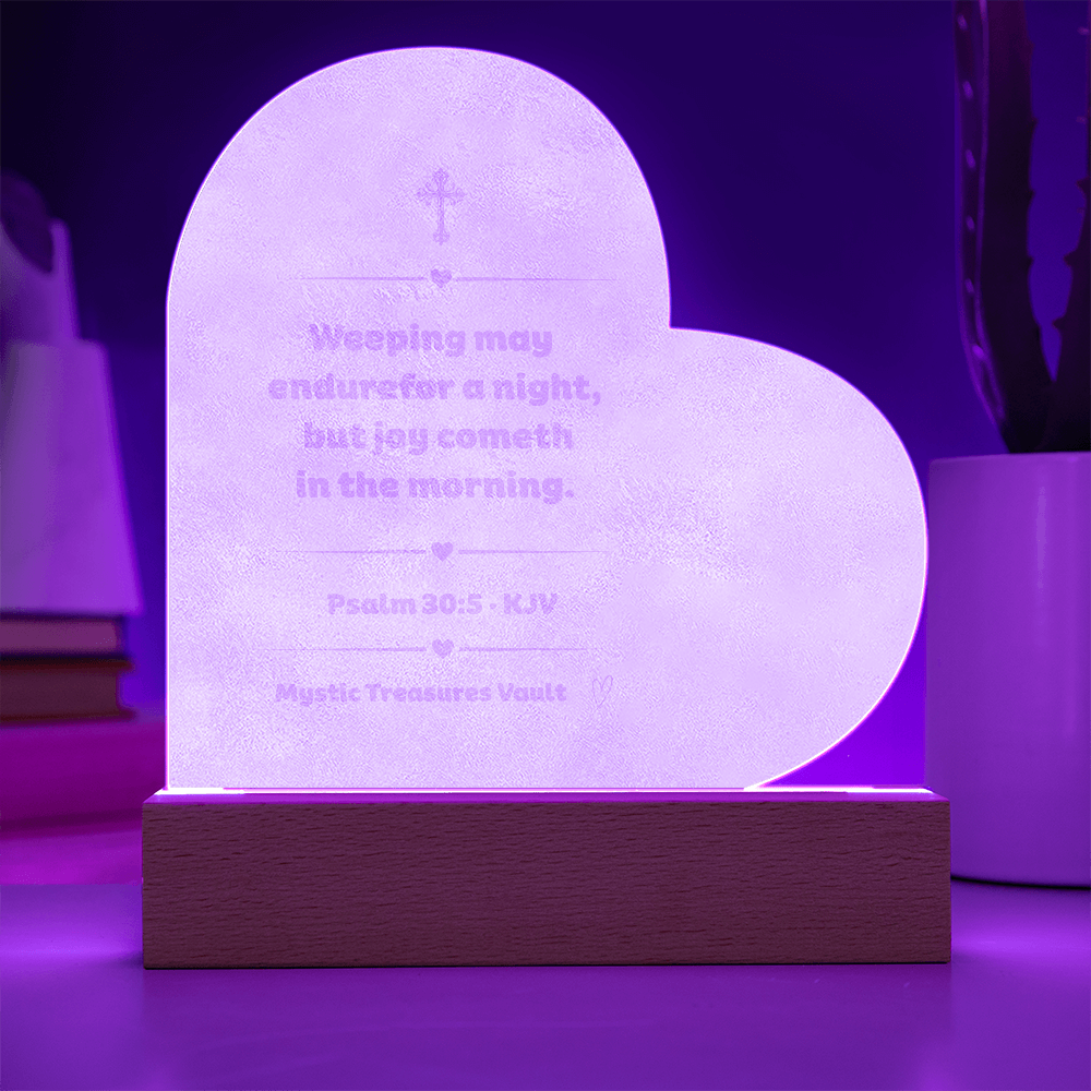 Weeping May Endure Night Light | Psalm 30:5