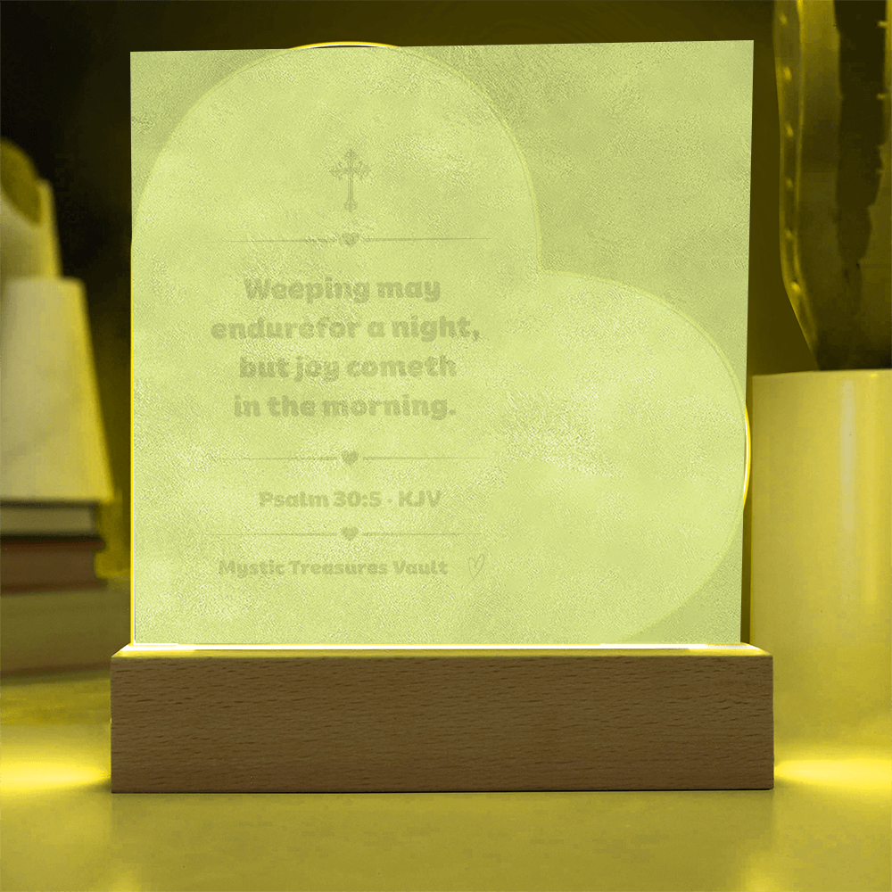 Weeping May Endure Night Light | Psalm 30:5