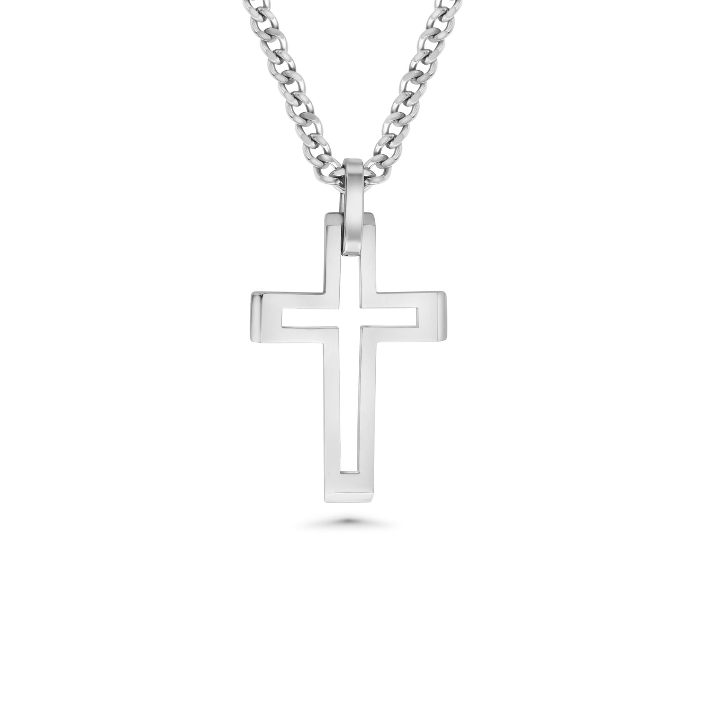 Cut Out Cross Necklace