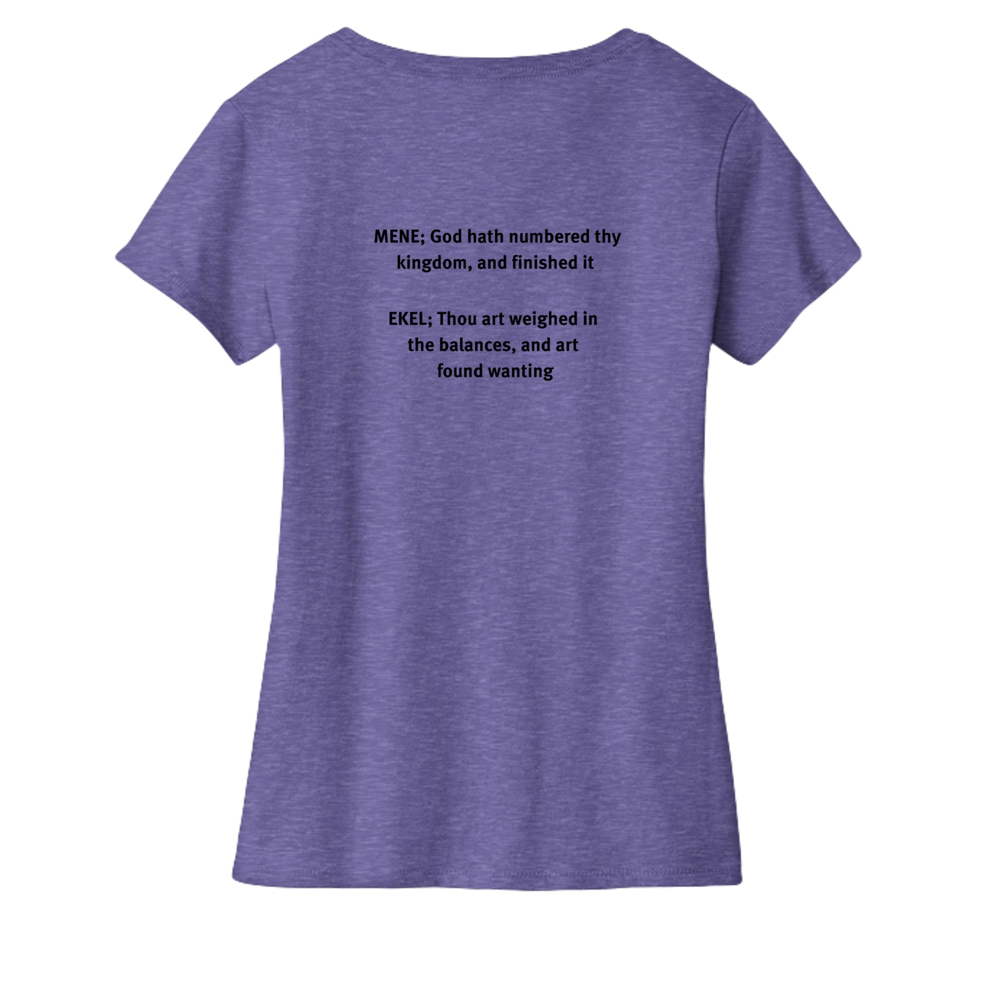 Heathered Purple - DM1190L - BACK