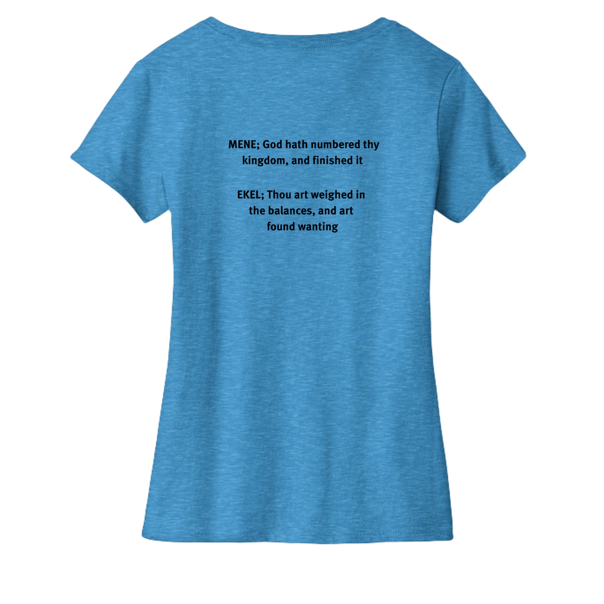 Heathered Bright Turquoise - DM1190L - BACK